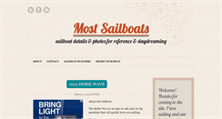 Desktop Screenshot of mostsailboats.org